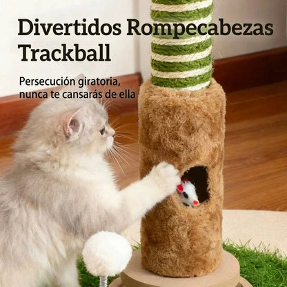 Rascador para Gatos 4 en 1 con Eucalipto y Sisal Natural