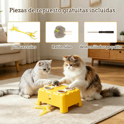 Juguete Interactivo 3 en 1 para Gatos